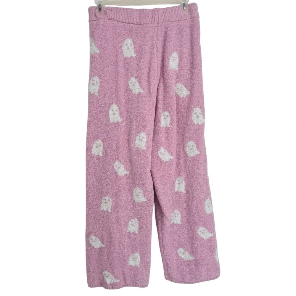 Cupcakes and Cashmere Pink Ghost Super Soft Pants Size XL Plush Lounge Pull on